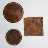 Blanks -  Leather Coasters American Bison Double-sided